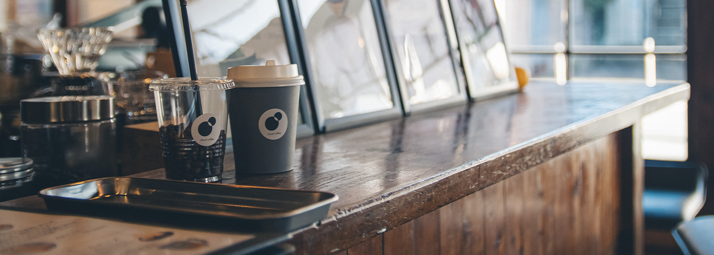 浜松の自家焙煎カフェ|コーディネートコーヒーなら chord coffee店内カウンター